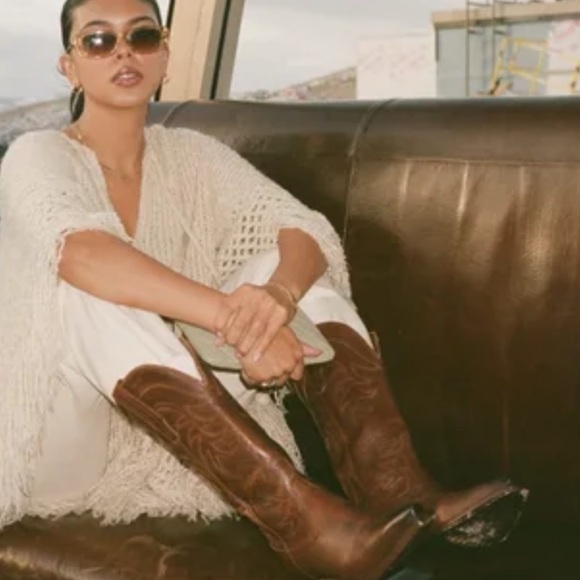 Tecovas Brown Leather Western Heeled Boots - Picture 16 of 16